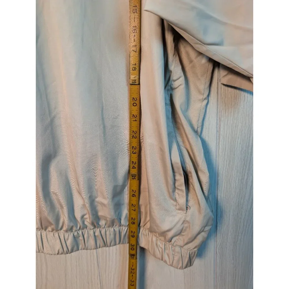 Footjoy Dryjoys Mens XL Pullover Beige V-Neck Golf Rain Jacket Windbreaker - Picture 6 of 6